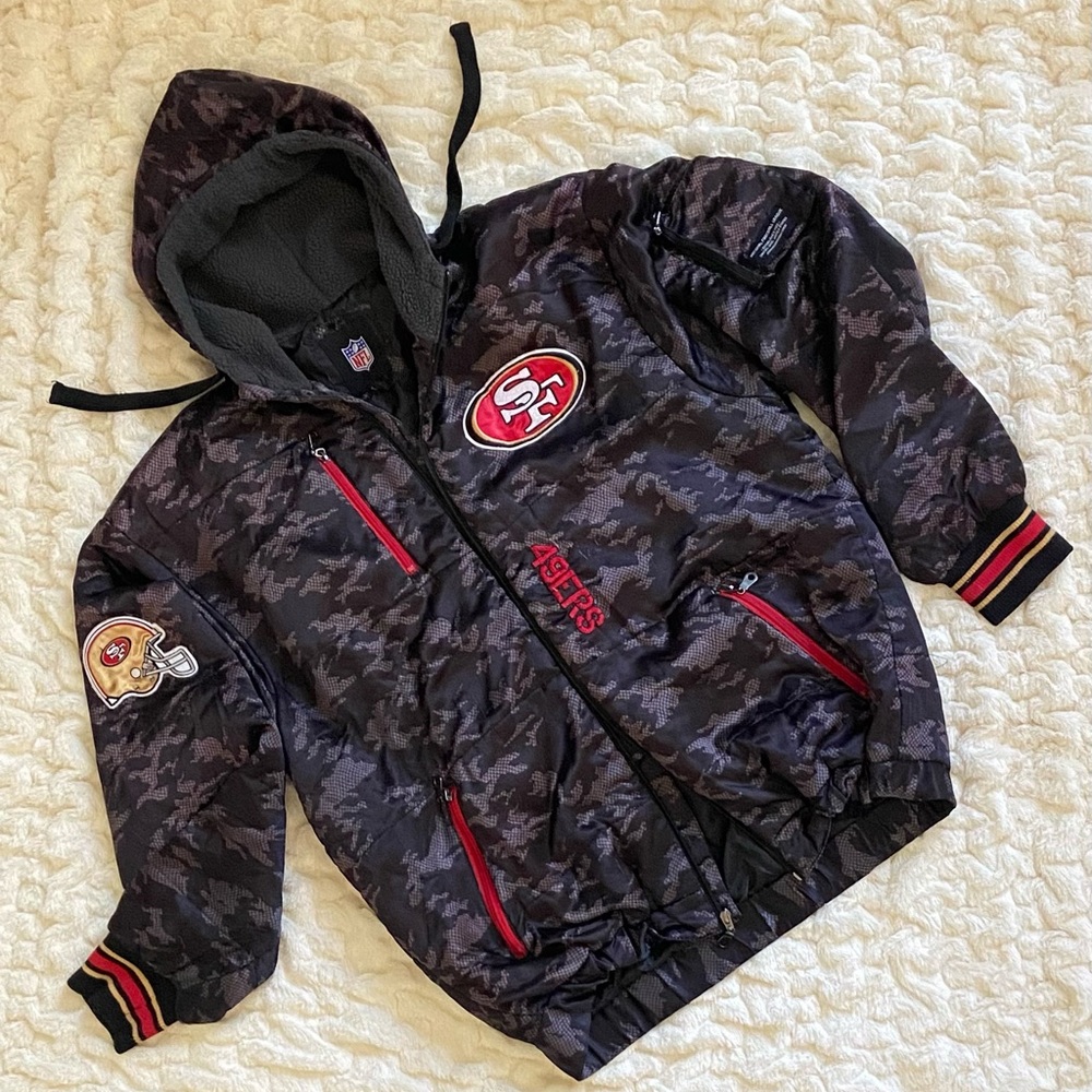 Vintage Licensed NFL 49er Jacket Hoodie